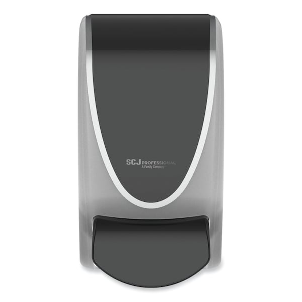 Sc Johnson Professional Transparent Manual Dispenser, 1 L, 4.92 x 4.5 x 9.25, Black/Chrome, PK15, 15PK TPB1LDS - main